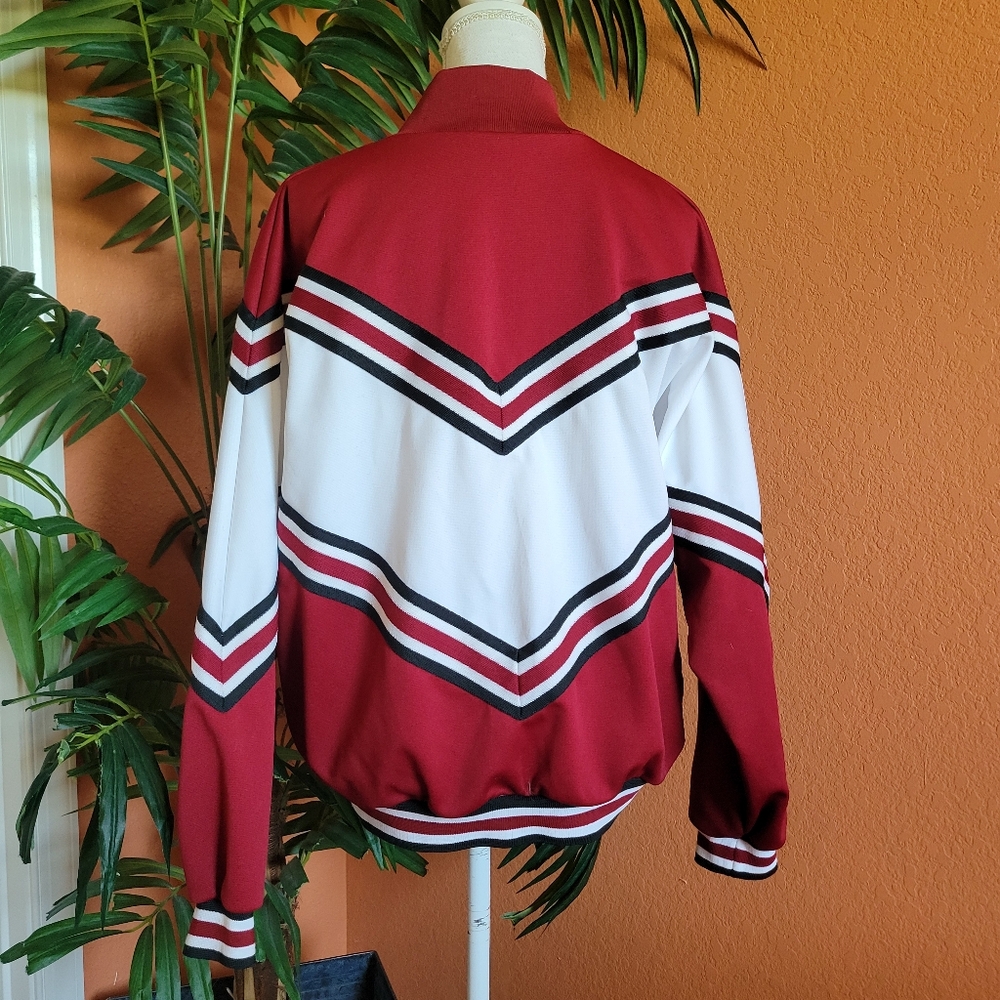 TU Cheerleader & Danzteam Jacket Crimson Black White XL Zip Up USA - Picture 4 of 10